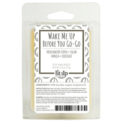 Wake Me Up Before You Go-Go scented 2.5 oz. soy wax melt - FMA Black Coffee