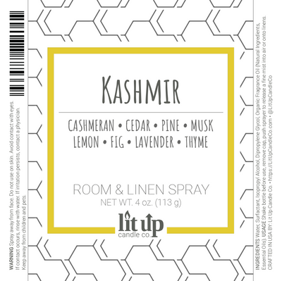 Kashmir scented 4 oz. room & linen spray - FKA Cashmere