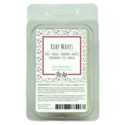 Ruby Waves 2.5 oz. soy wax melt