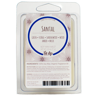 Sharp Dressed Man scented 2.5 oz. soy wax melt - FKA Santal