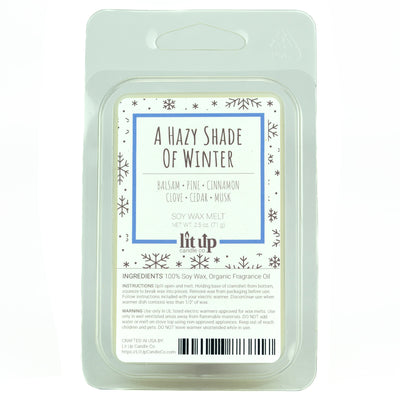 A Hazy Shade of Winter scented 2.5 oz. soy wax melt - FKA Alpine Cheer