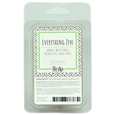 Everything Zen scented 2.5 oz. soy wax melt - FKA Black Ginger & Bamboo