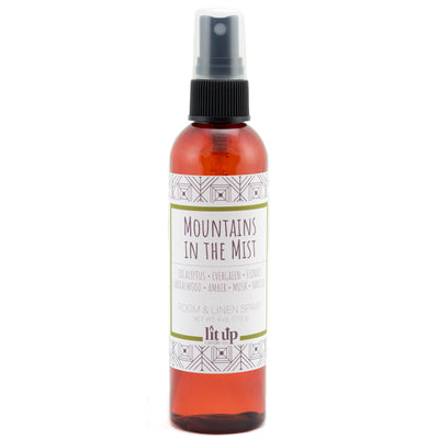 Mountains in the Mist scented 4 oz. room & linen spray - FKA Earthen Oak