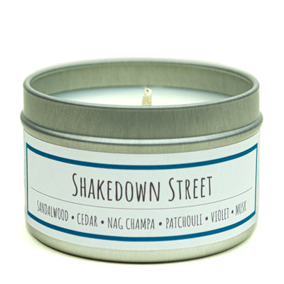 Shakedown Street scented 3 oz. soy candle in travel tin - FKA Flower Child