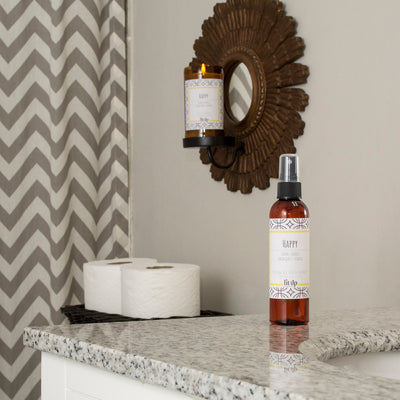 Happy scented 4 oz. room & linen spray - FKA Lemon Verbena