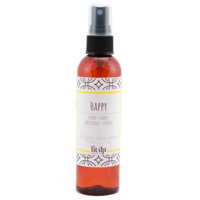 Happy scented 4 oz. room & linen spray - FKA Lemon Verbena