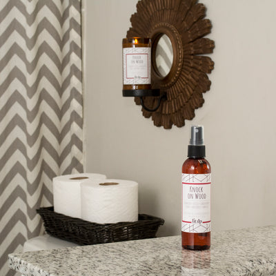 Knock on Wood scented 4 oz. room & linen spray - FKA Teakwood & Cardamom