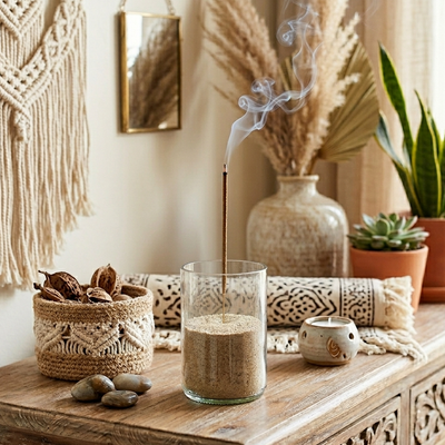 Knock on Wood scented hand-dipped incense sticks