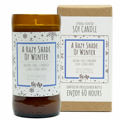 A Hazy Shade of Winter 8 oz. soy candle with box