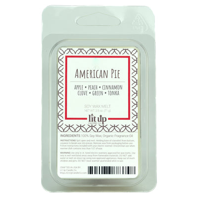 American Pie scented 2.5 oz. soy wax melt - NEW! Apple Cinnamon