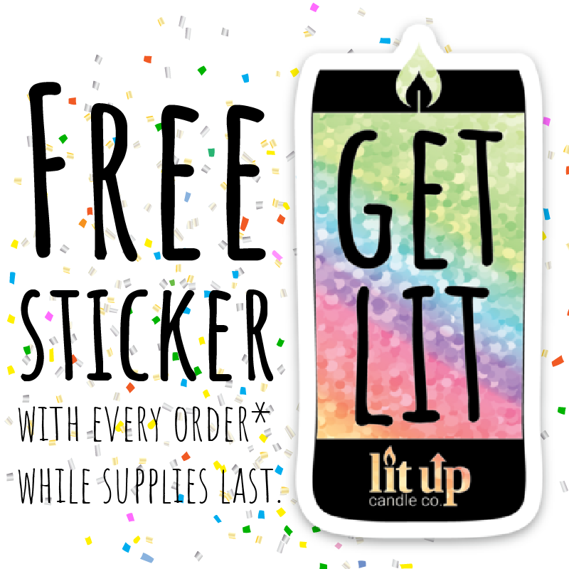 Free sticker with every qualifying order. While supplies last.
