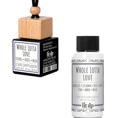 Whole Lotta Love scented car diffuser + refill