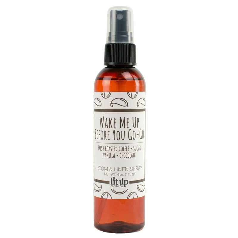 Wake Me Up Before You Go-Go 4 oz. room & linen spray | Coffee, Chocolate, Vanilla
