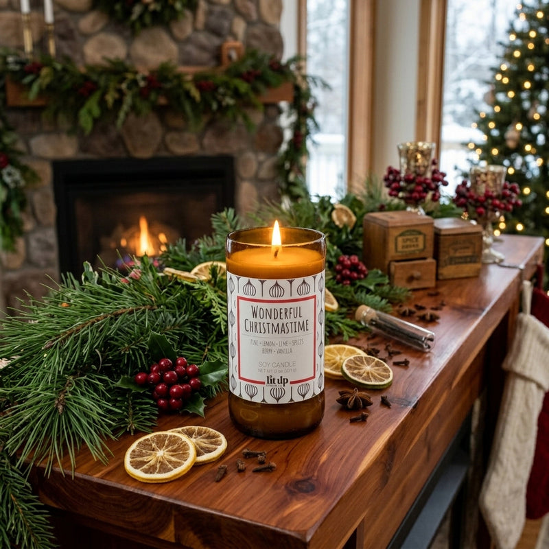 Wonderful Christmastime 8 oz. soy candle