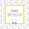 Kashmir scented 8 oz. soy candle in upcycled beer bottle - FKA Cashmere