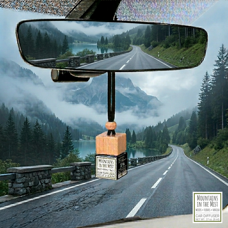 Mountains in the Mist scented car diffuser + refill