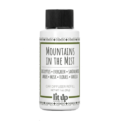 Mountains in the Mist scented car diffuser + refill