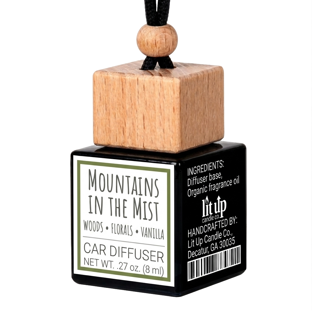 Mountains in the Mist scented car diffuser + refill