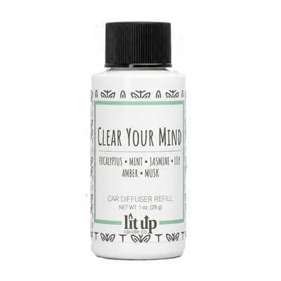 Clear Your Mind scented car diffuser + refill