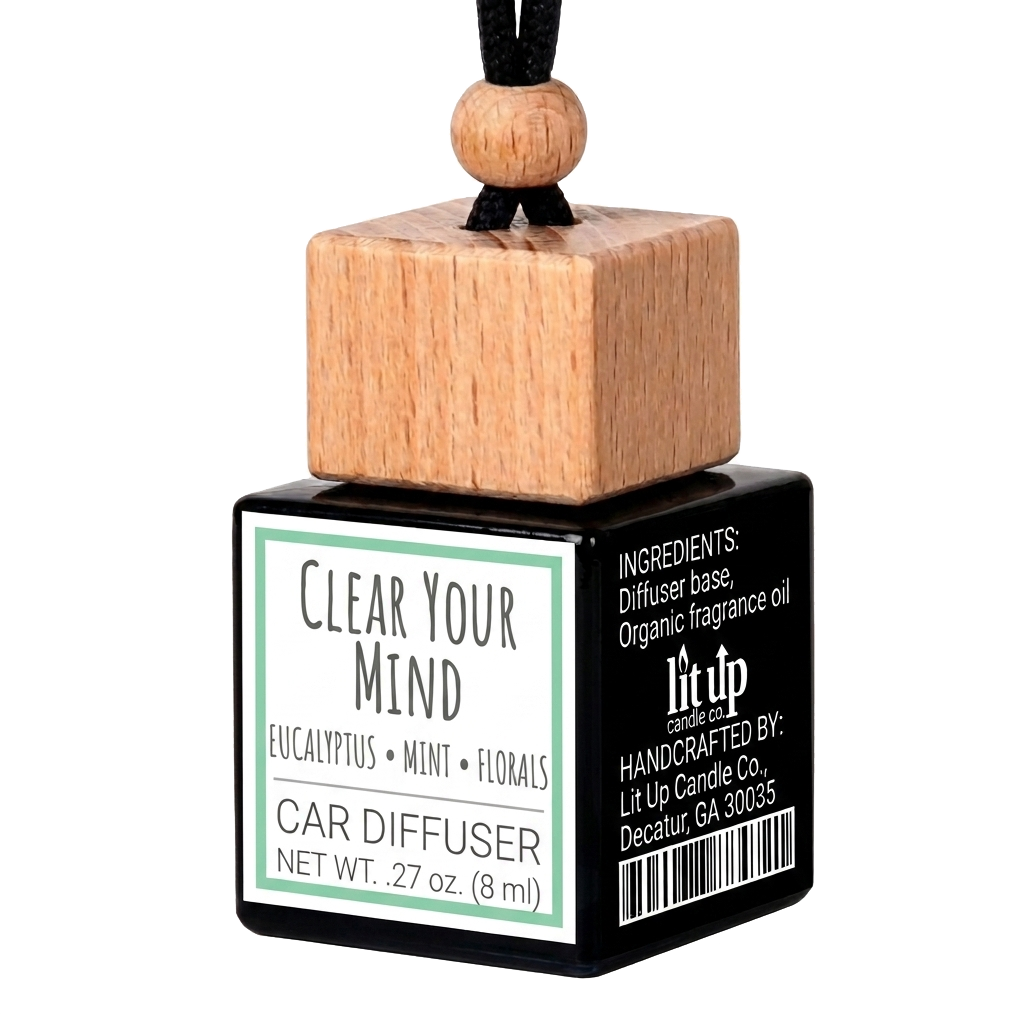 Clear Your Mind scented car diffuser + refill