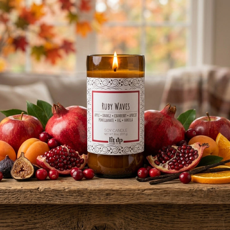 Ruby Waves 8 oz. soy candle