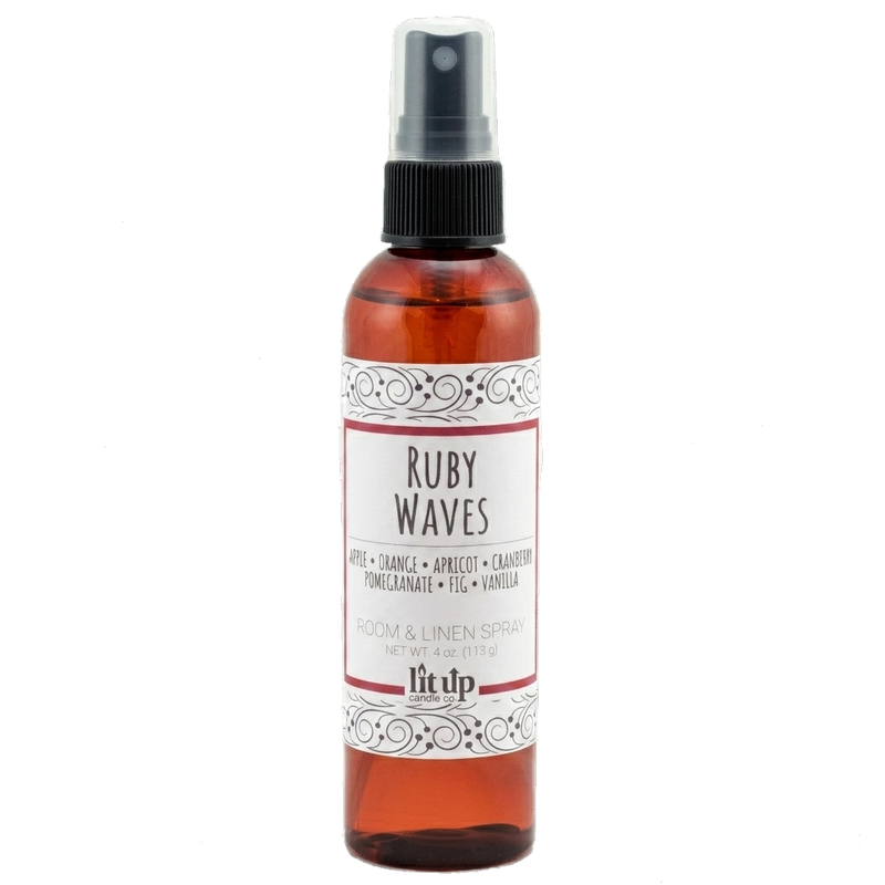 Ruby Waves scented 4 oz. room & linen spray