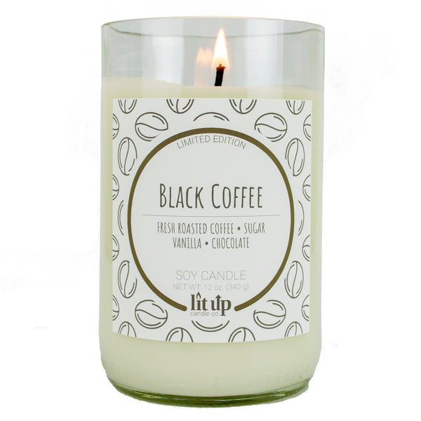 Black Coffee Scented Candle Espresso & Caramel