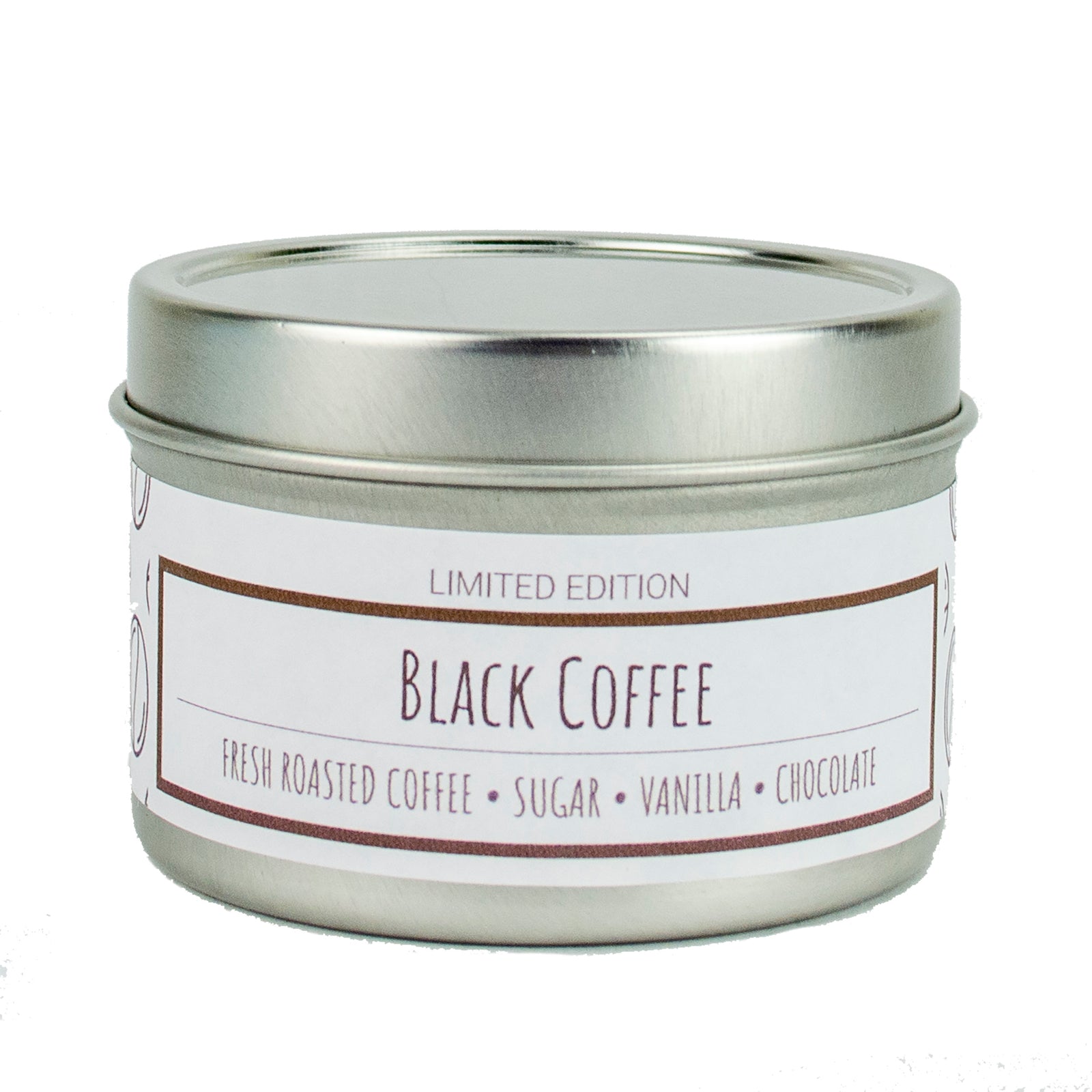 Wake Me Up Before You Go-Go scented 3 oz. soy candle in travel tin - FKA Black Coffee