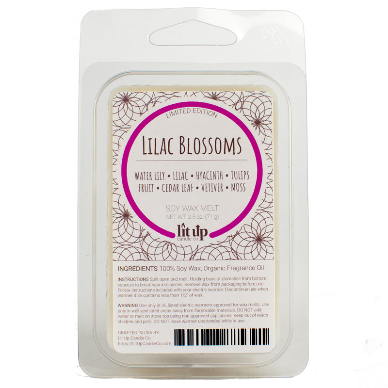 Lilac Blossoms scented 2.5 oz. soy wax melt