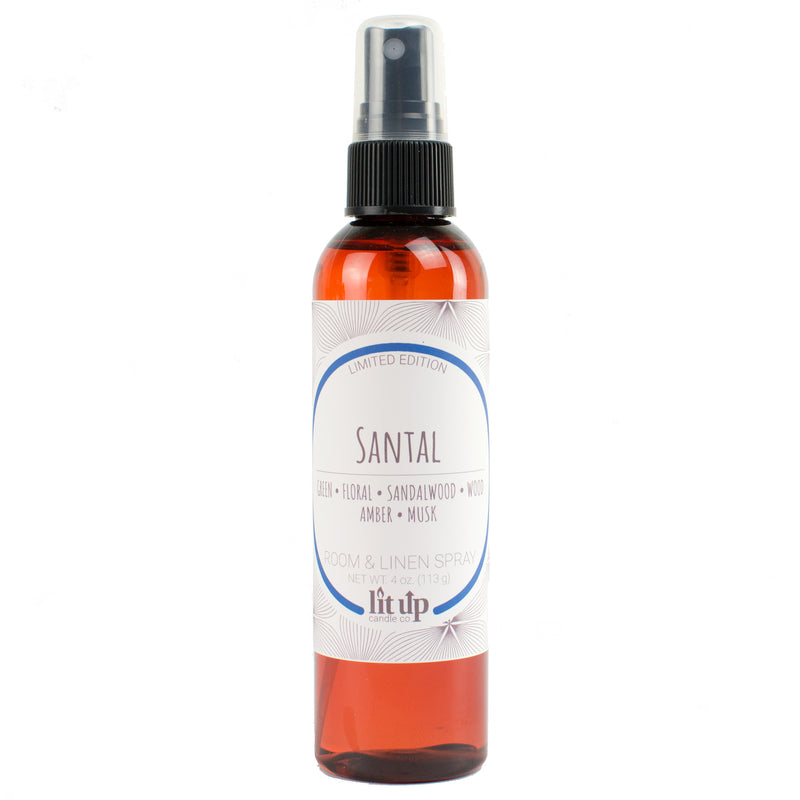 Santal scented 4 oz. room & linen spray