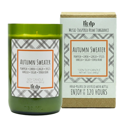 Autumn Sweater 12 oz. soy candle and box