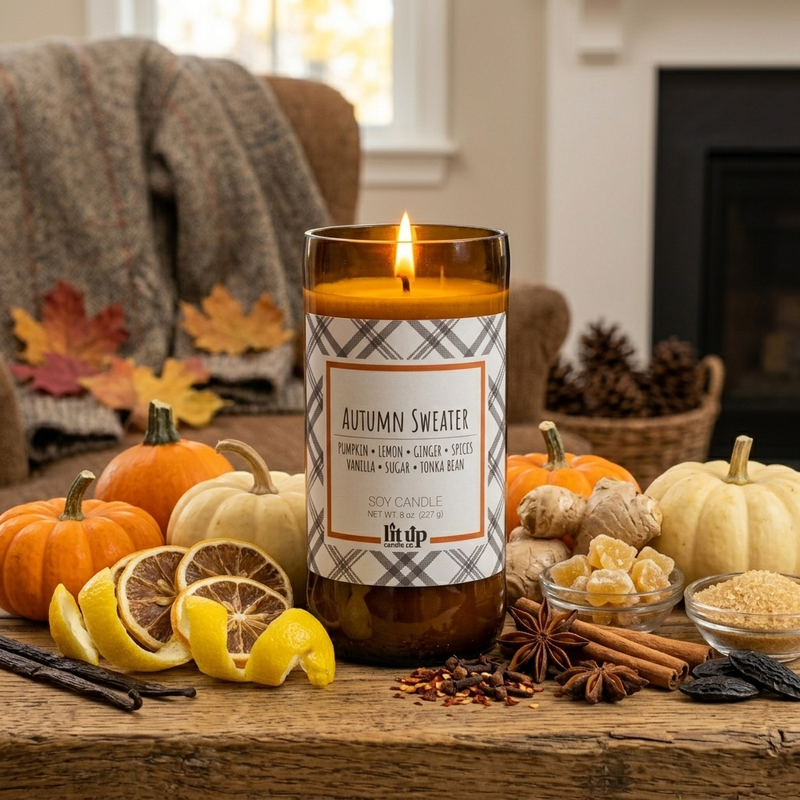 Autumn Sweater 8 oz. soy candle