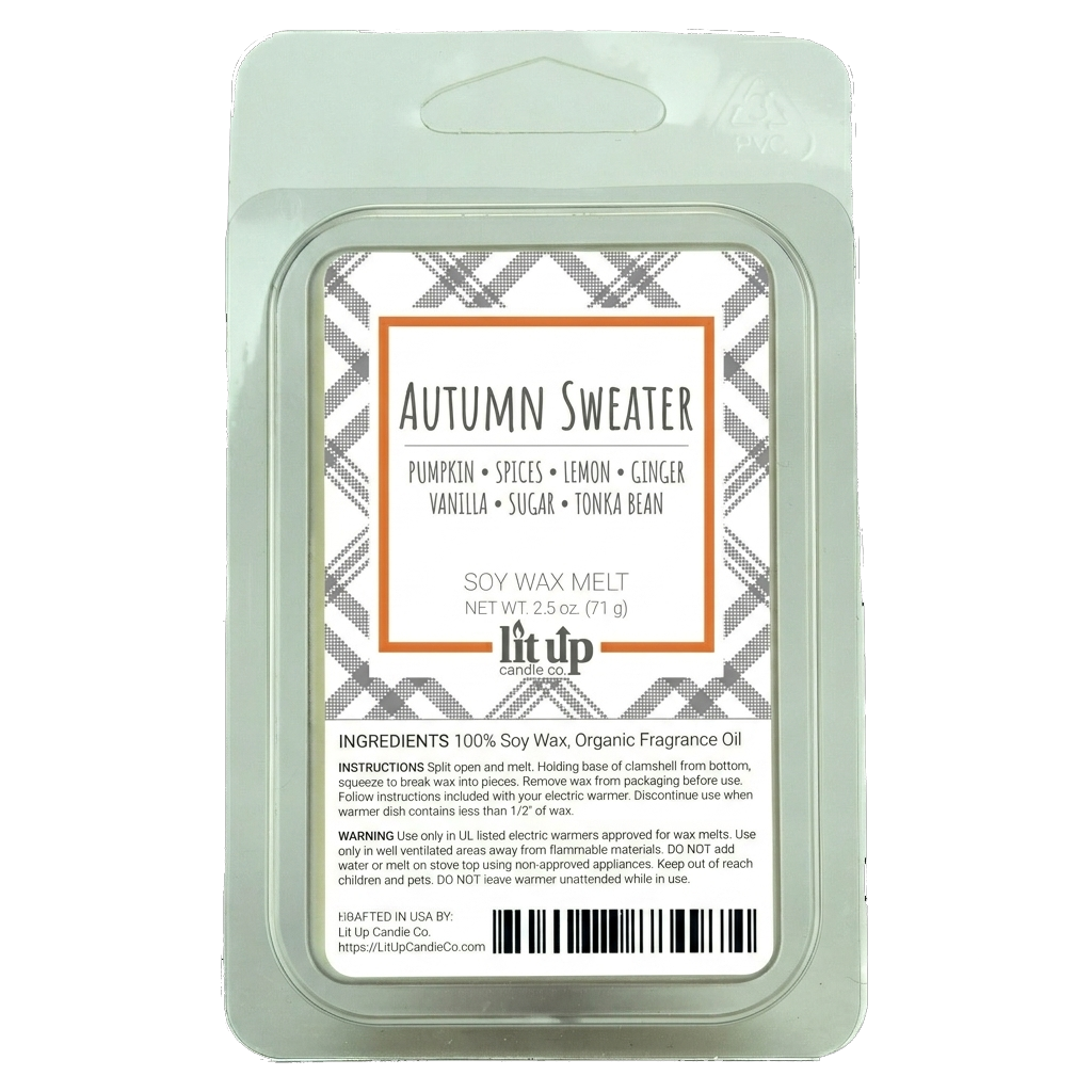 Autumn Sweater scented 2.5 oz. soy wax melt