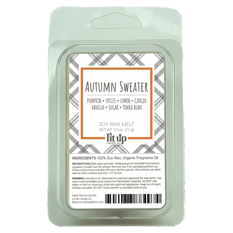 Autumn Sweater scented 2.5 oz. soy wax melt