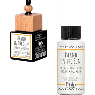 Island in the Sun scented car diffuser + refill