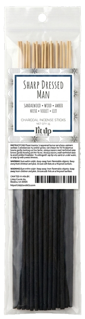 Sharp Dressed Man charcoal incense sticks 