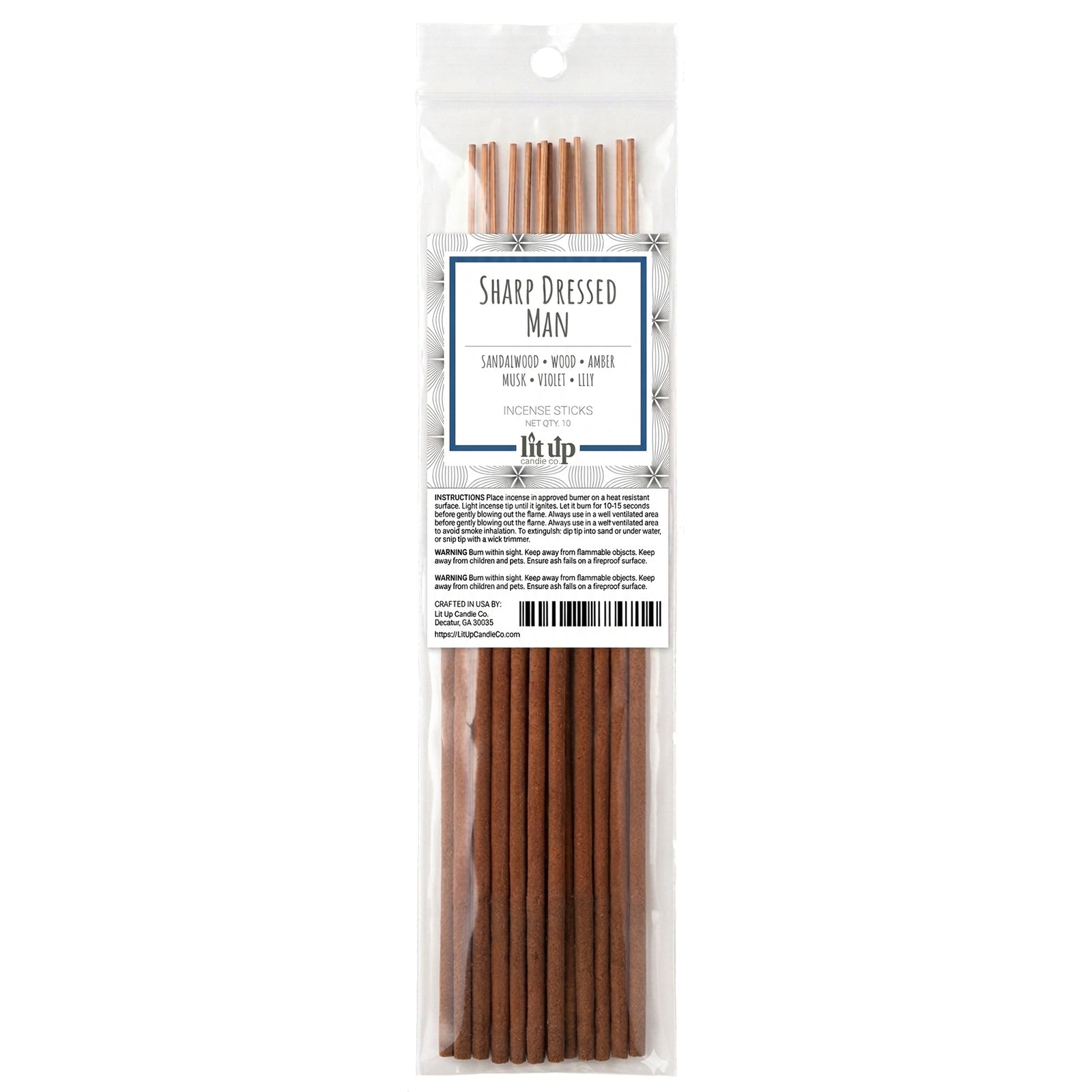 Sharp Dressed Man scented hand-dipped incense sticks