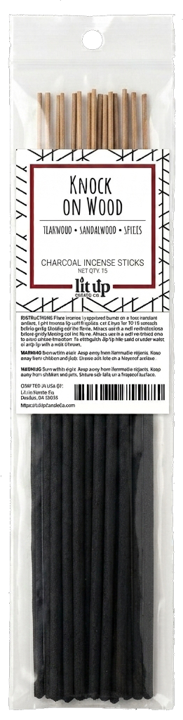 Knock on Wood charcoal incense sticks