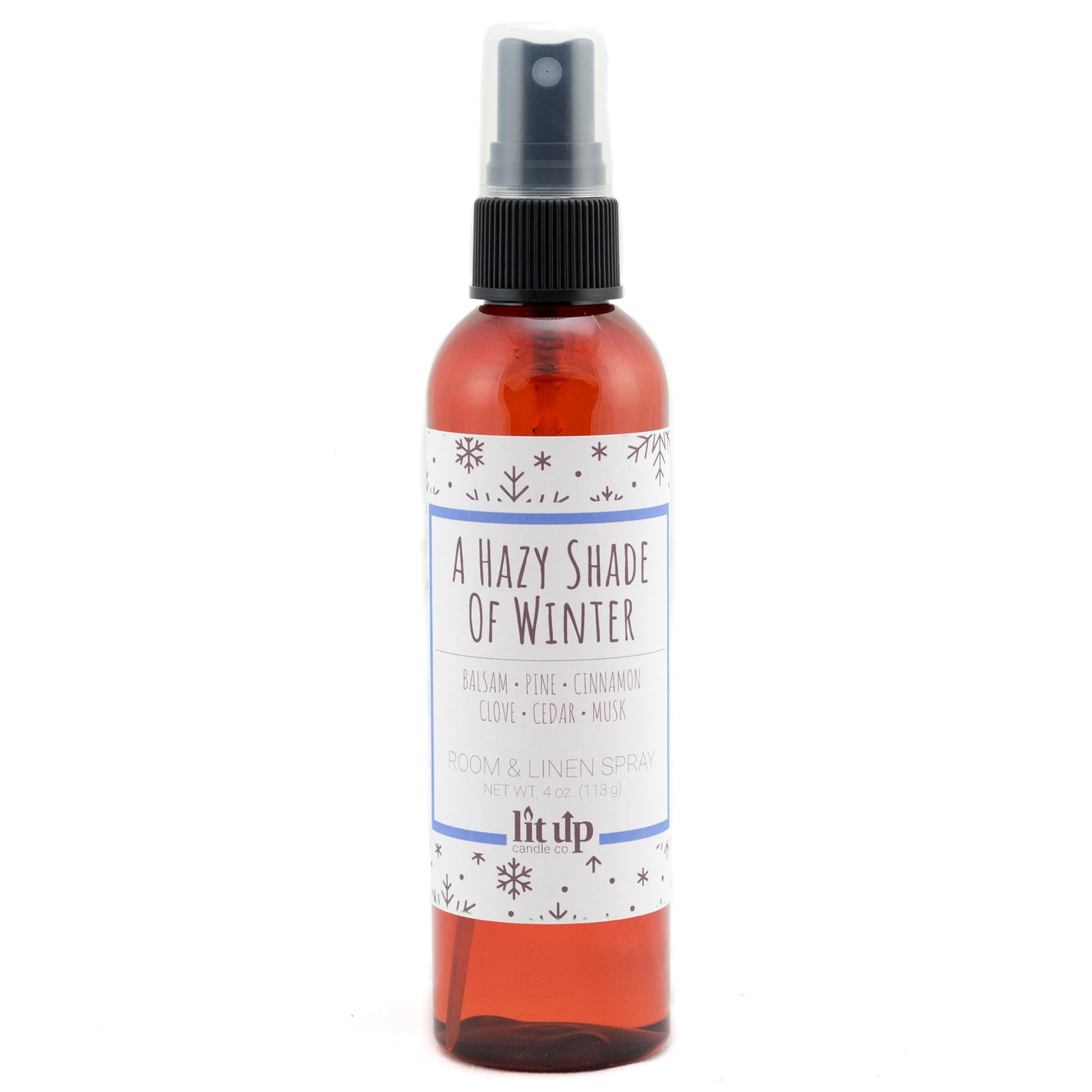 A Hazy Shade of Winter scented 4 oz. room & linen spray - FKA Alpine Cheer