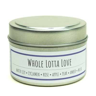 Whole Lotta Love scented 3 oz. soy candle in travel tin - FKA Beautiful Day
