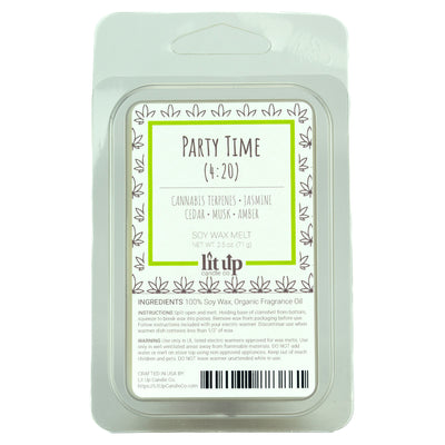 Party Time (4:20) scented 2.5 oz. soy wax melt - FKA Cannabis Flower