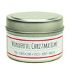 Wonderful Christmastime scented 3 oz. soy candle in travel tin - FKA Christmas Hearth