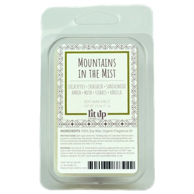 Mountains in the Mist scented 2.5 oz. soy wax melt - FKA Earthen Oak