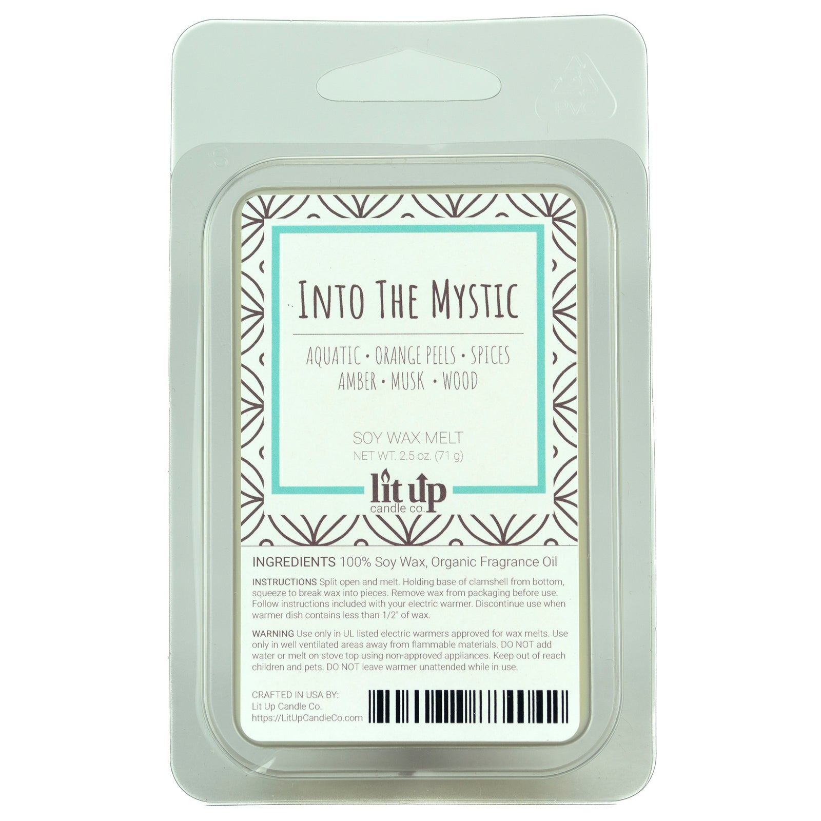Into the Mystic scented 2.5 oz. soy wax melt - FKA Green Tea & Willow