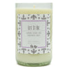 Let It Be scented 12 oz. soy candle in upcycled wine bottle - FKA Lavender Vetiver