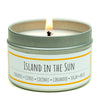 Island in the Sun scented 3 oz. soy candle in travel tin - FKA Pineapple Cilantro