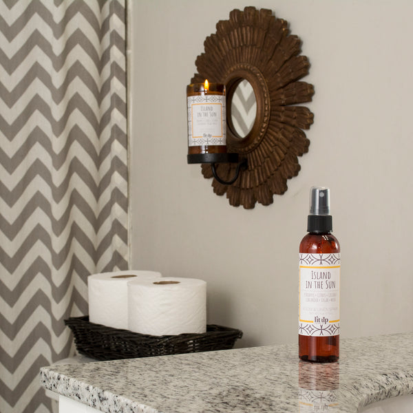 Island in the Sun scented 4 oz. room & linen spray | Lit Up Candle Co.