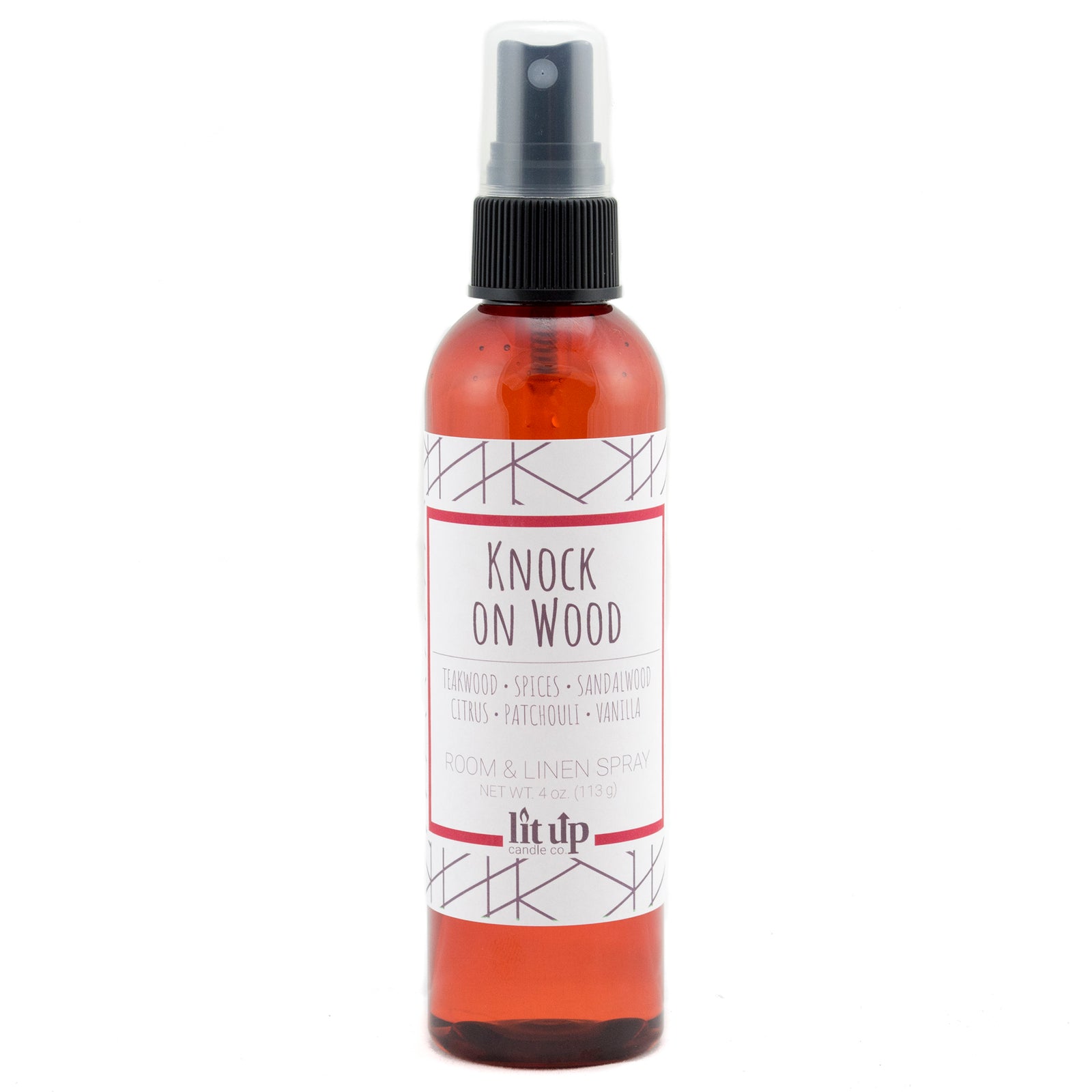 Knock on Wood scented 4 oz. room & linen spray - FKA Teakwood & Cardamom